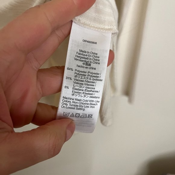 Madewell Rib Turtleneck Long Sleeve Shirt Size S - Picture 7 of 9